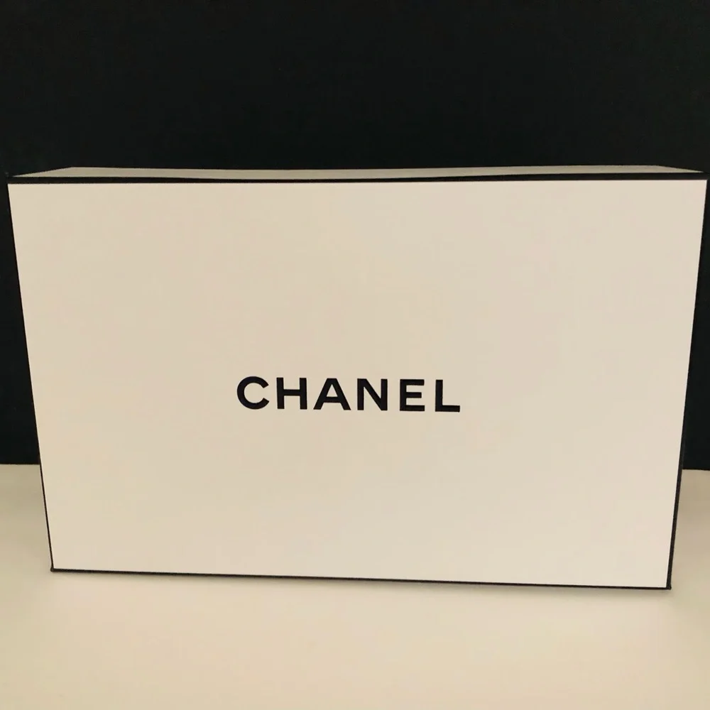 Authentic Chanel Small Gift Box & Small Triangle Gift Box, With Tissue & Shreds